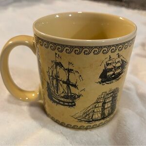 Russ Berrie Yellow Nautical Mug